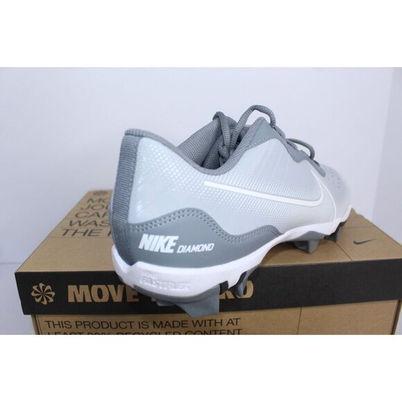 Nike Alpha Huarache 4 KYSTN Baseball Shoes Men's 9.5 Gray White DJ6524 012 NWB - Picture 11 of 12
